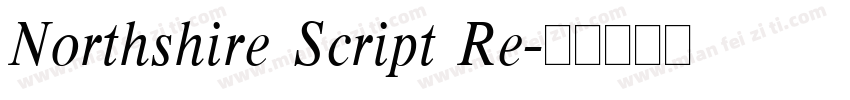 Northshire Script Re字体转换